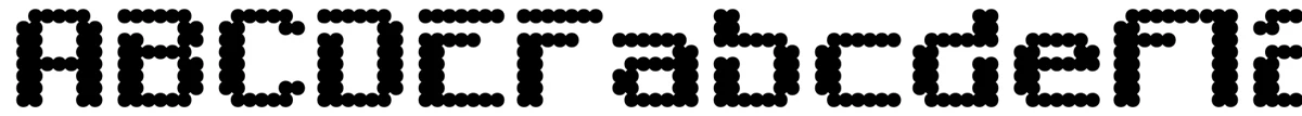 6809 Chargen 字体样张。