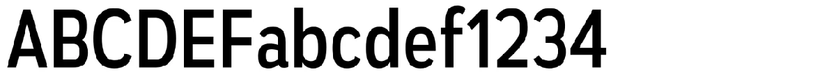 Autoradiographic typeface specimen.