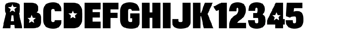 Bulltoad typeface specimen.