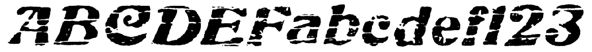 Schriftmuster von Charbroiled.