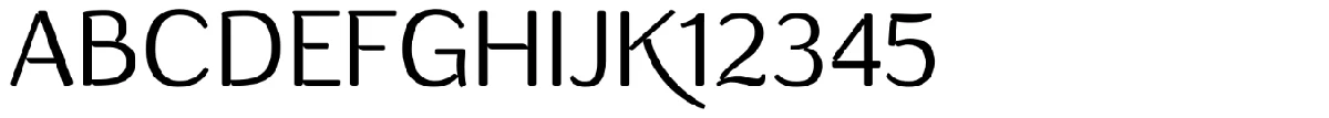 Schriftmuster von Conceal.