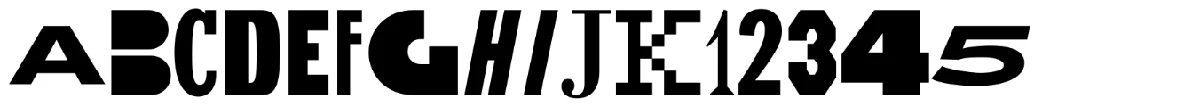 Cybermontage typeface specimen.