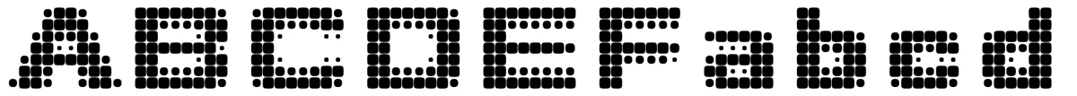 Deception typeface specimen.