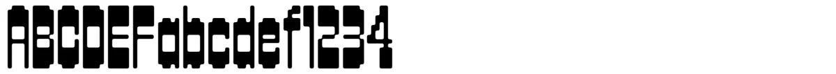 Dialup typeface specimen.