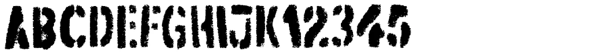Muestra de la tipografía Dirtstorm.