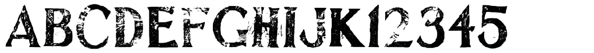 Ebenezer typeface specimen.