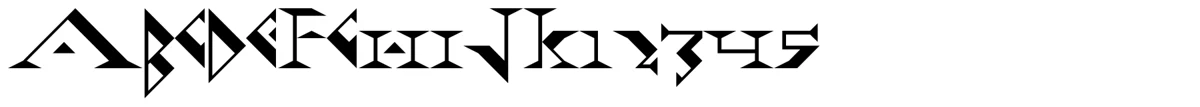 Muestra de la tipografía Fadgod.