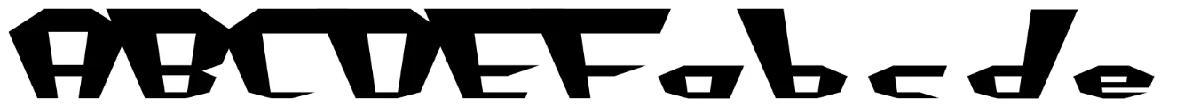 Schriftmuster von Fluoride Beings.