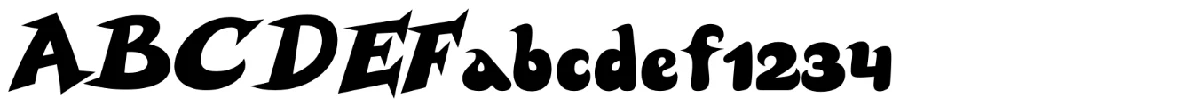 Glyxonite typeface specimen.