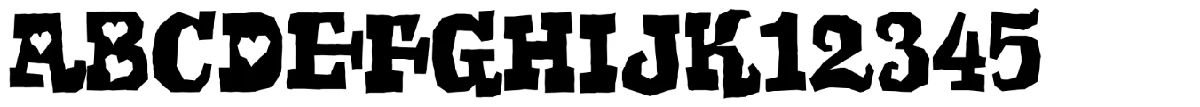 Schriftmuster von Gomoku.