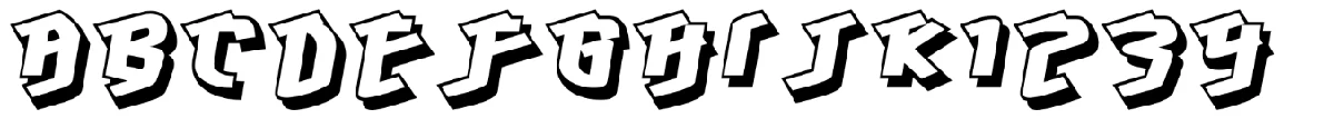 Hawkeyeの書体見本。