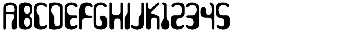 Hydrogen Whiskey typeface specimen.