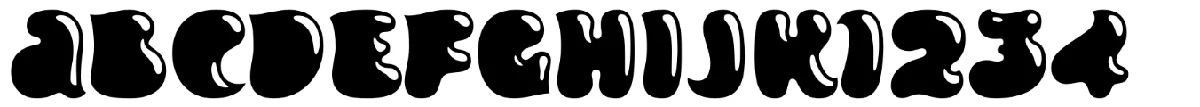 Inklea 字体样张。