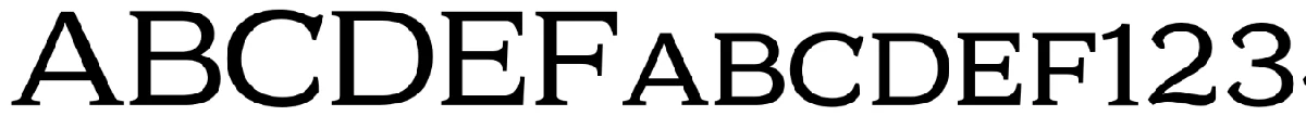Kelvingrove typeface specimen.