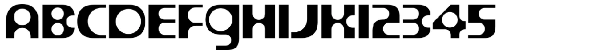 Kunio typeface specimen.