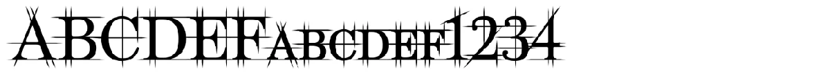 Maychurch 字体样张。