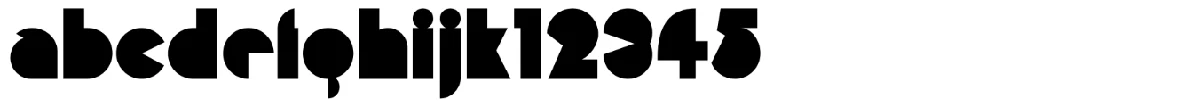 Misirlou typeface specimen.