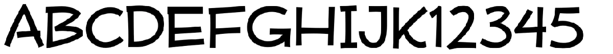Mufferaw typeface specimen.
