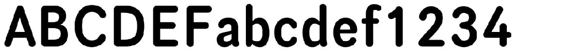 Schriftmuster von Scheme.