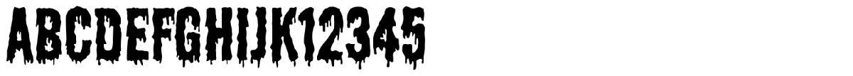 Shlop 字体样张。