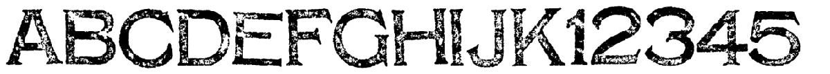 Shnixgun 字体样张。
