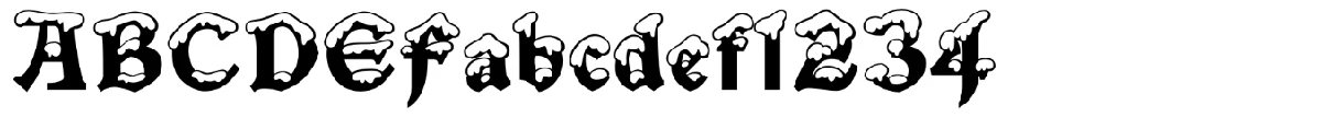 Amostra da fonte Snowgoose.