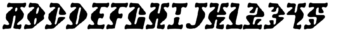 Stupefaction 字体样张。
