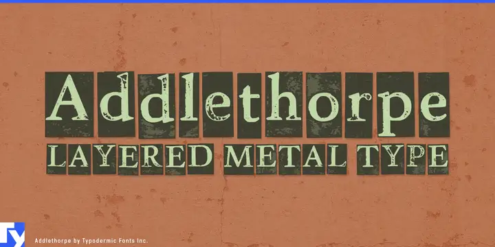 Addlethorpe typeface specimen