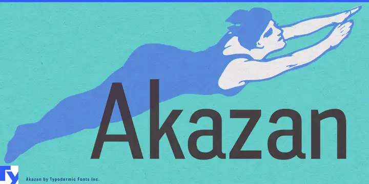 Akazan typeface specimen