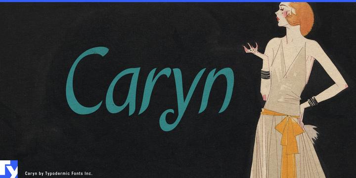 Caryn typeface specimen
