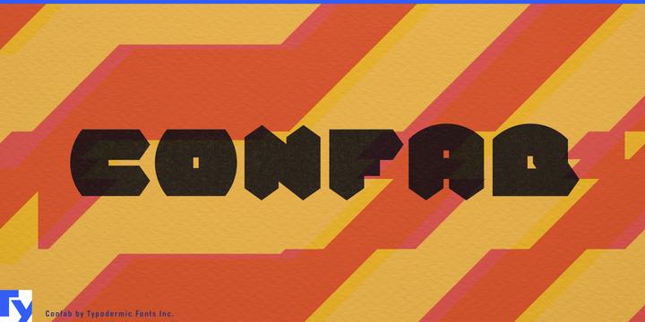 Confab typeface specimen