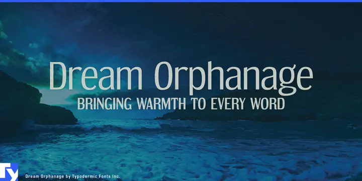Dream Orphanage typeface specimen