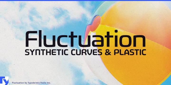 Fluctuation typeface specimen
