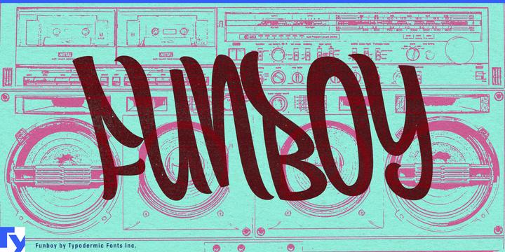 Funboy typeface specimen