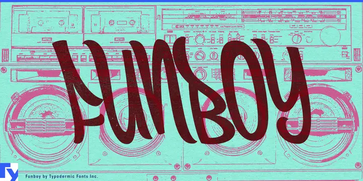 Funboy typeface specimen