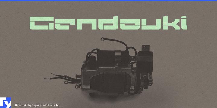 Gendouki typeface specimen