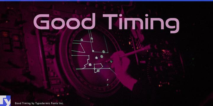Good Timing typeface specimen