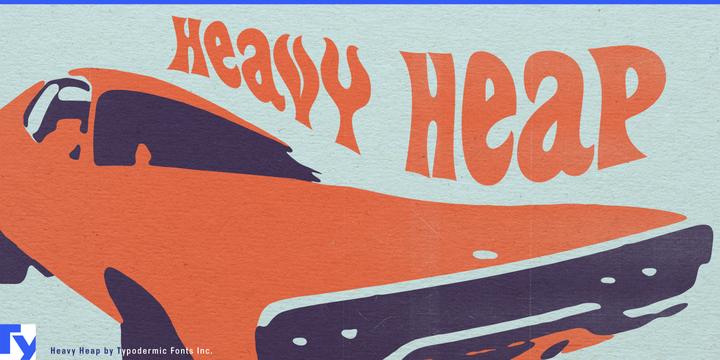 Heavy Heap typeface specimen