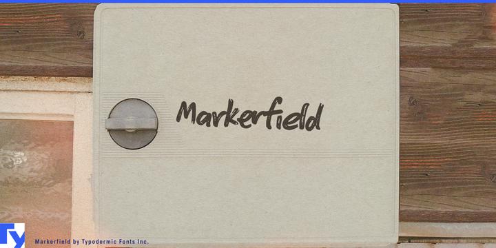 Markerfield typeface specimen