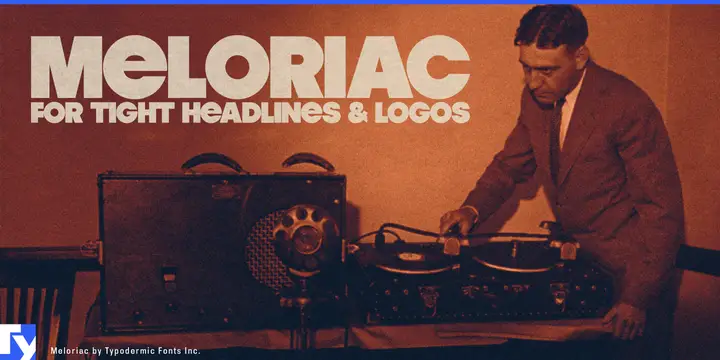 Meloriac typeface specimen