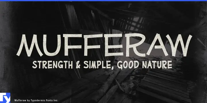Mufferaw typeface specimen