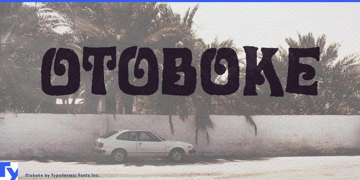 Otoboke typeface specimen