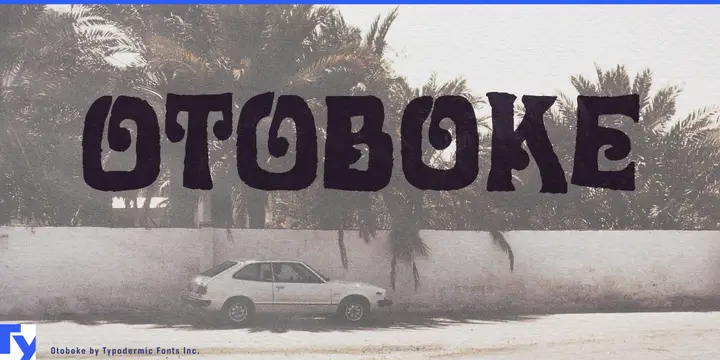 Otoboke typeface specimen