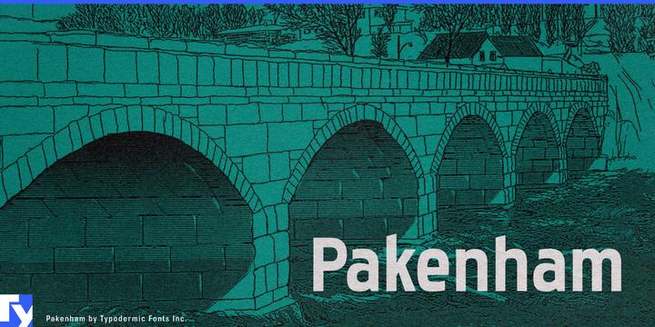 Pakenham typeface specimen