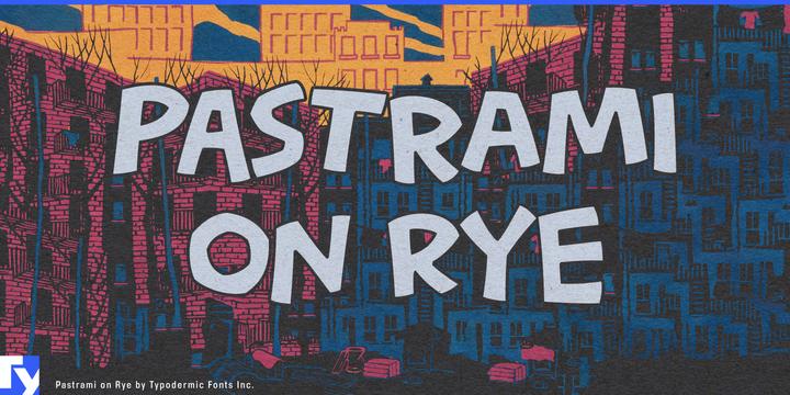 Pastrami On Rye typeface specimen
