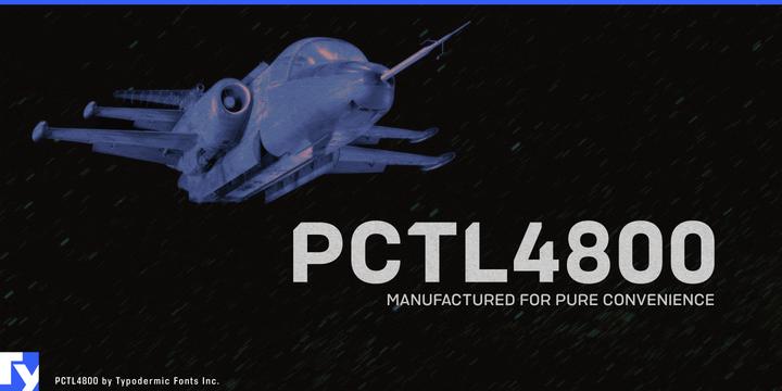PCTL4800 typeface specimen