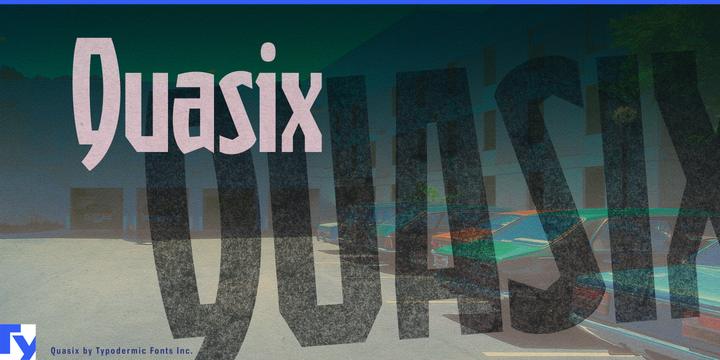 Quasix typeface specimen