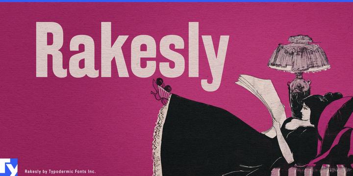 Rakesly typeface specimen