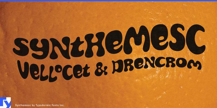 Synthemesc typeface specimen