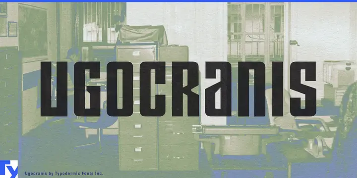 Ugocranis typeface specimen